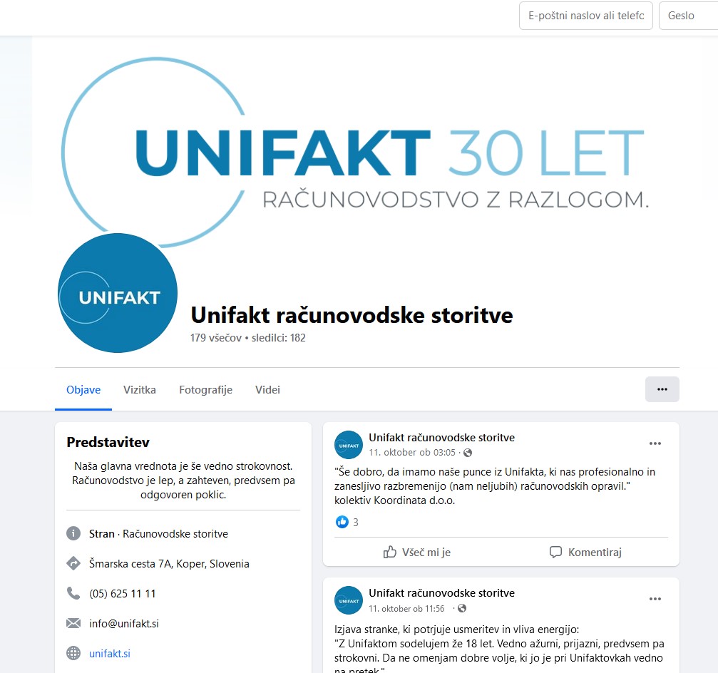 Dobrodošli na naši novi Facebook strani!